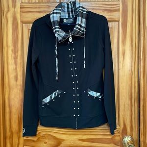 Very nice Christine Alexander womens sz sm zip front light jacket.